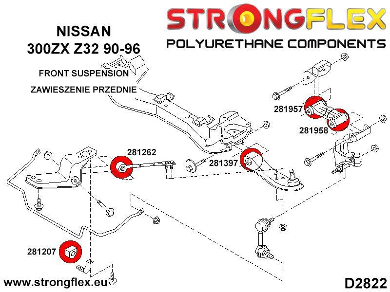 281957A: Front upper arm - upper bush SPORT