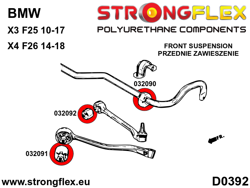 032092A: Front suspension - rear bush SPORT