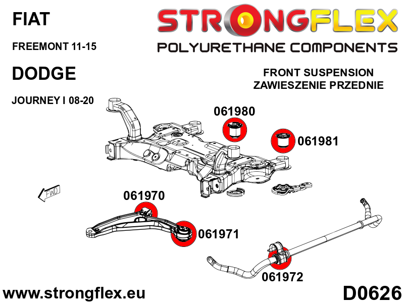 061970A: Front control arm – front bush SPORT