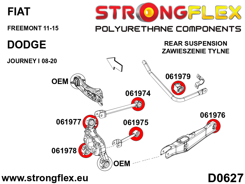 061979B: Rear anti roll bar bush