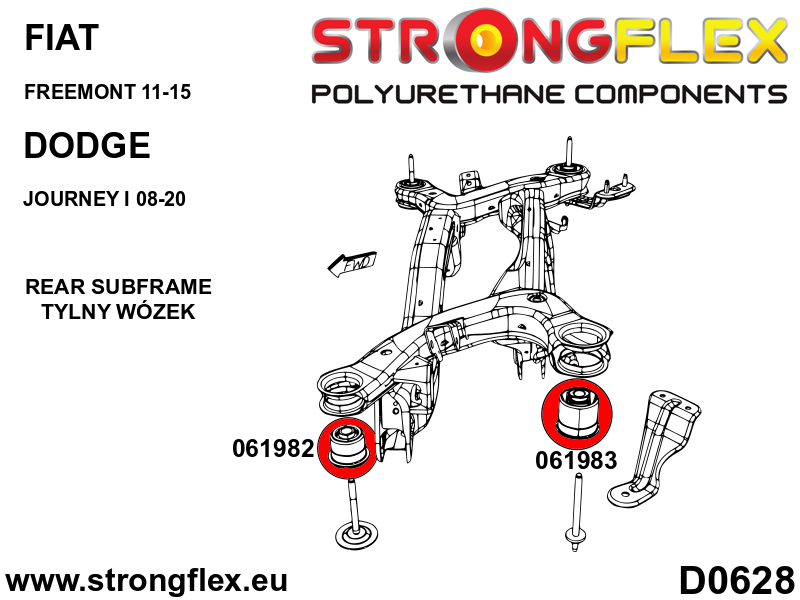 066073B: Rear subframe bush kit