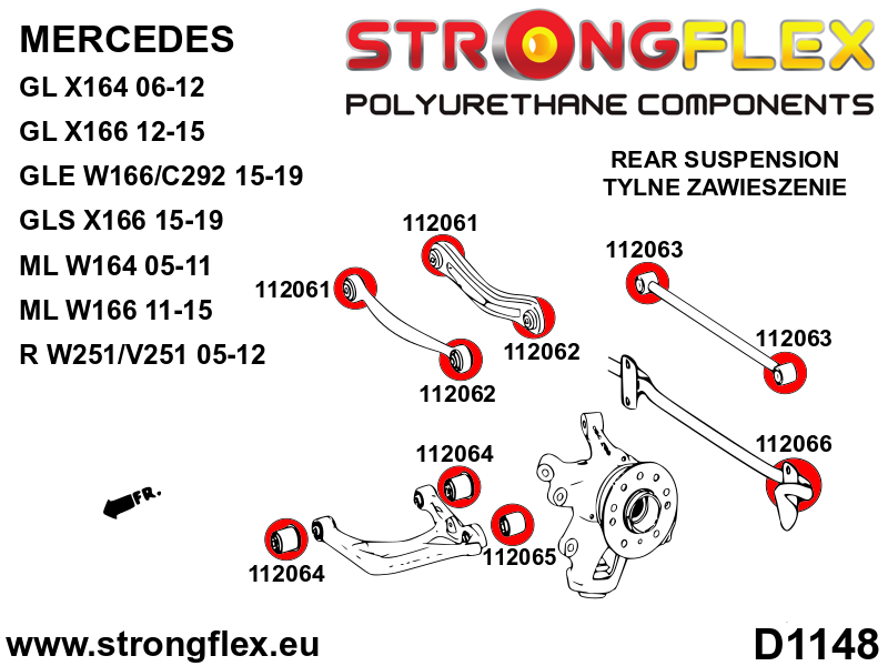 112064A: Rear lower wishbone bush – inside SPORT