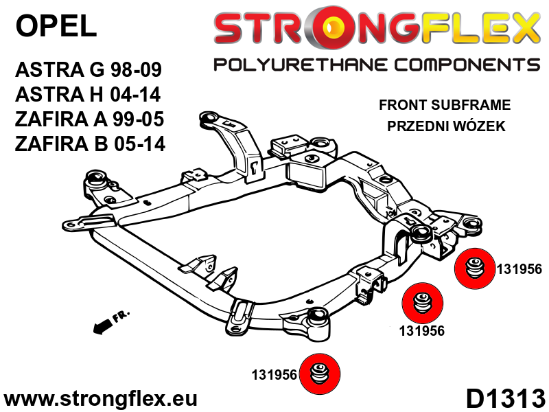 136227A: Full suspension polyurethane bush kit SPORT