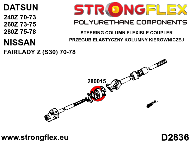 280015A: Steering column flexible coupler SPORT