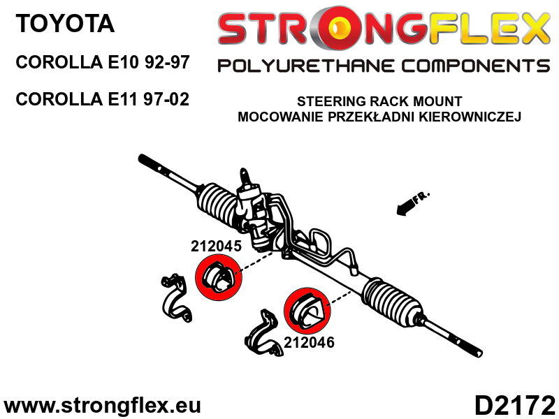 212045B: Steering rack bush