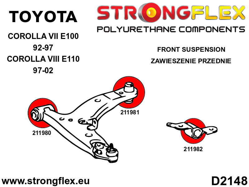 216285B: Full suspension bush kit