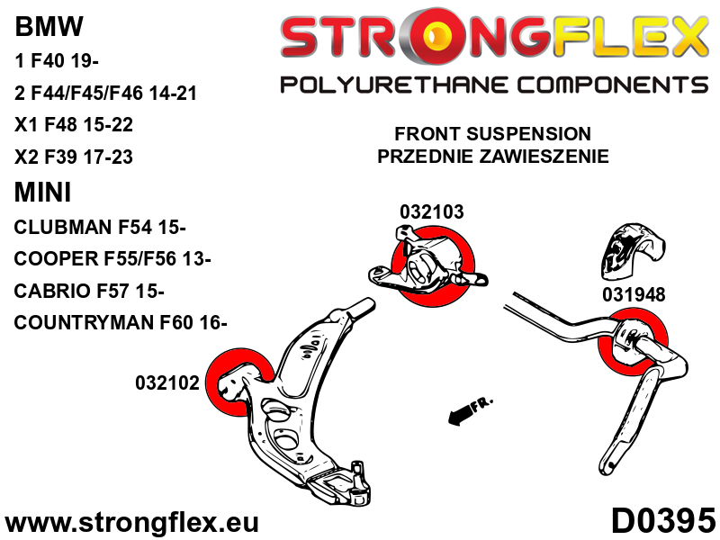 032103A: Front control arm - rear bush SPORT