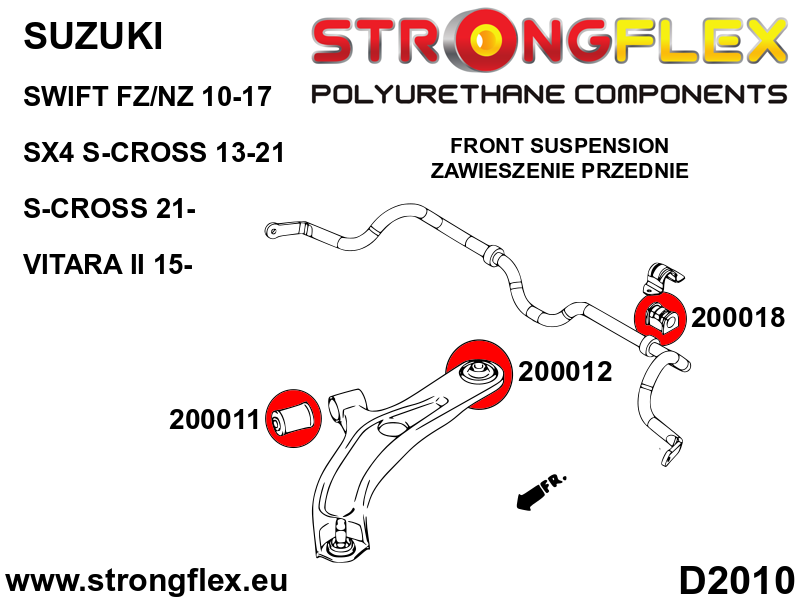 200018B: Front anti roll bar bush