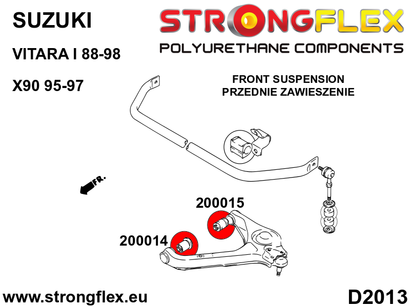 206162A: Suspension bush kit SPORT