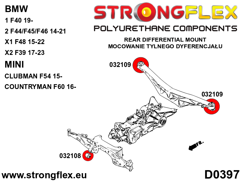 032108B: Rear diff mount - front bush