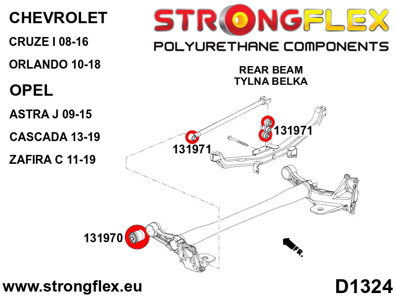 131971A: Watt rear link bush SPORT