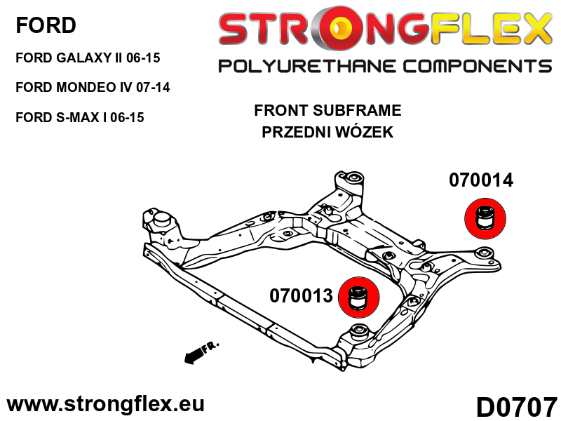 070013B: Front subframe – front bush