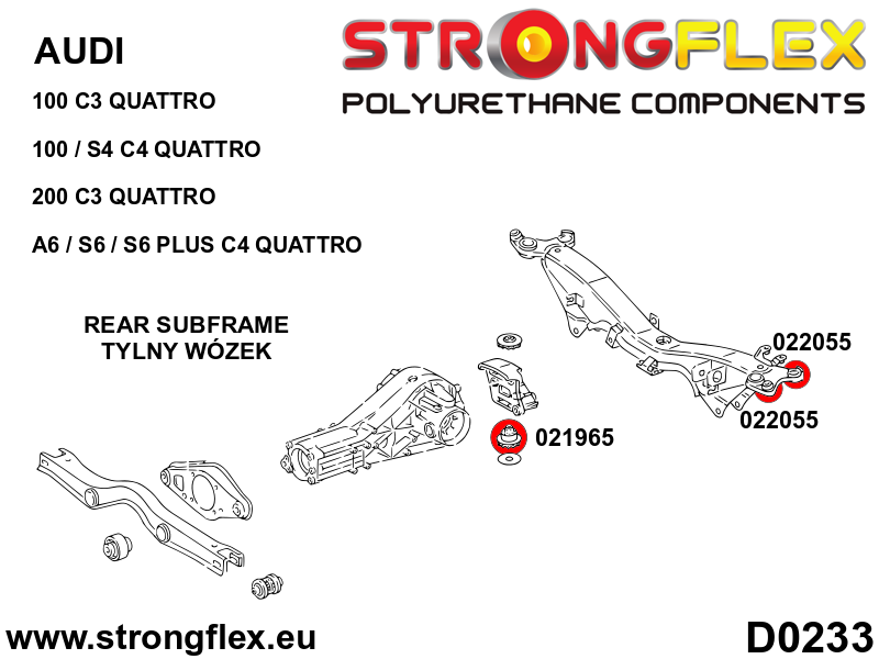 026276A: Suspension bush kit SPORT