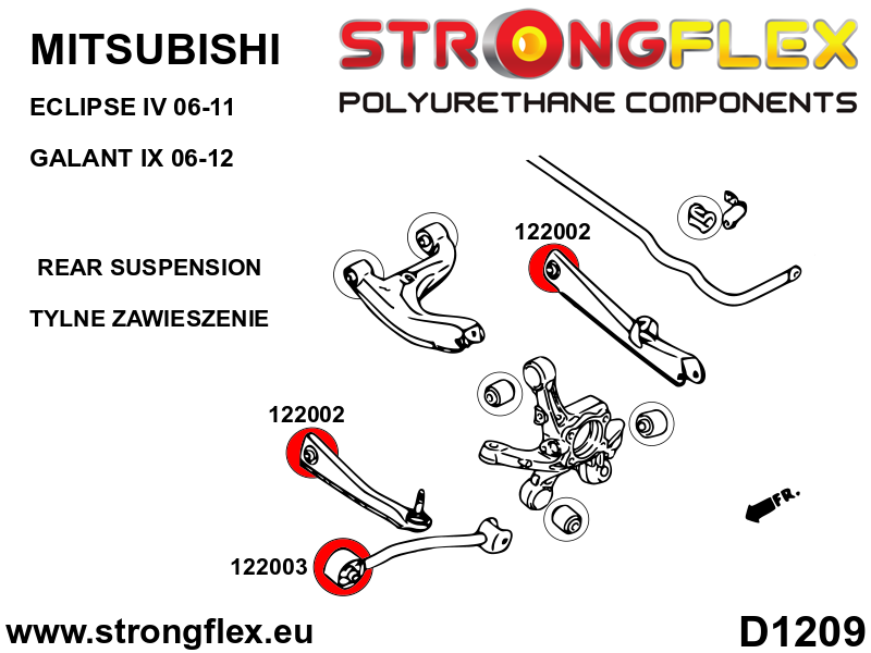 122002A: Rear lower arm - inner bushing SPORT