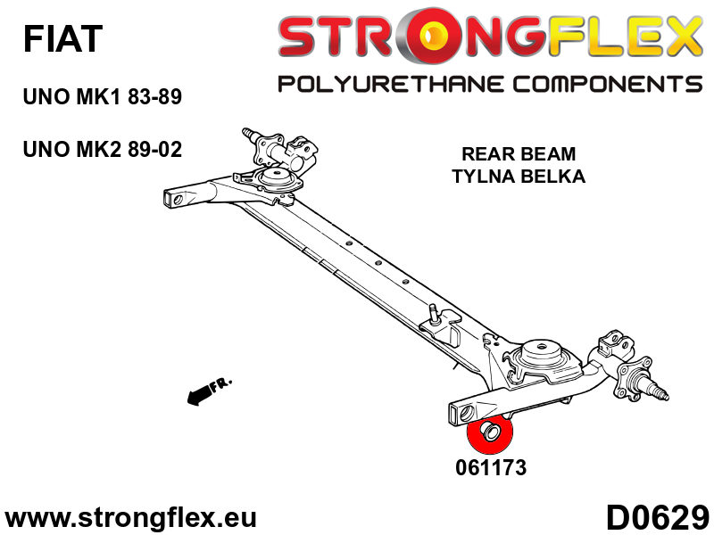 061173A: Rear beam bush SPORT