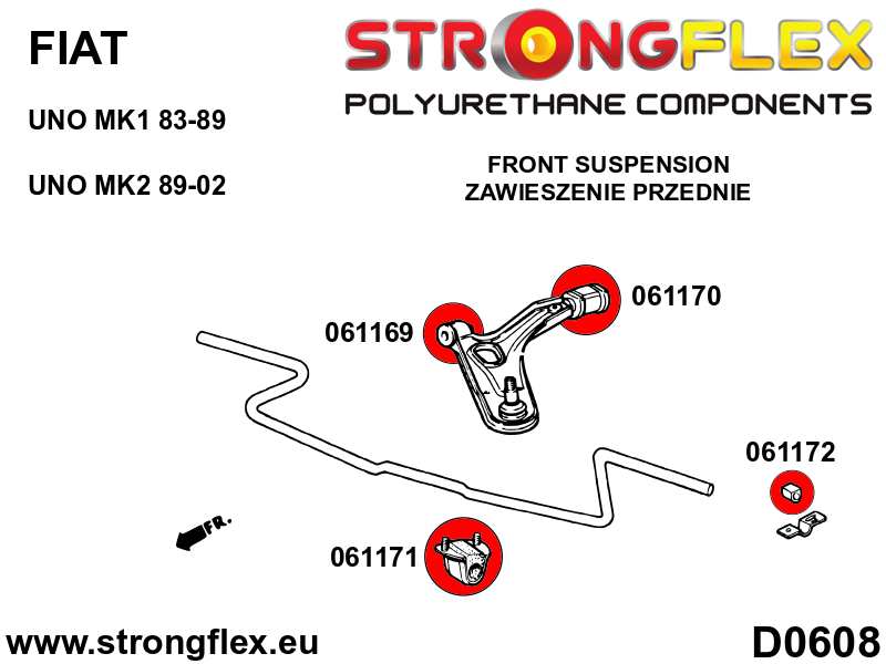 066076A: Full suspension bush kit SPORT