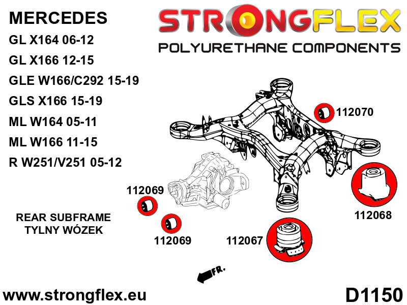 112069A: Rear differential – front bush SPORT