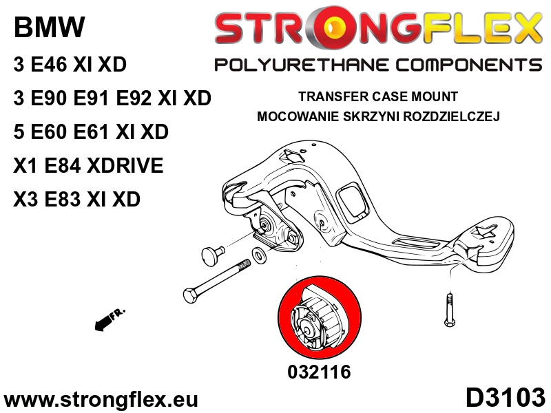 032116A: Transfer case bushing insert SPORT