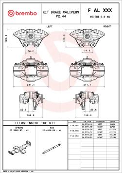 BMW M performance rear 2-pot caliper (Brembo) 345/370mm