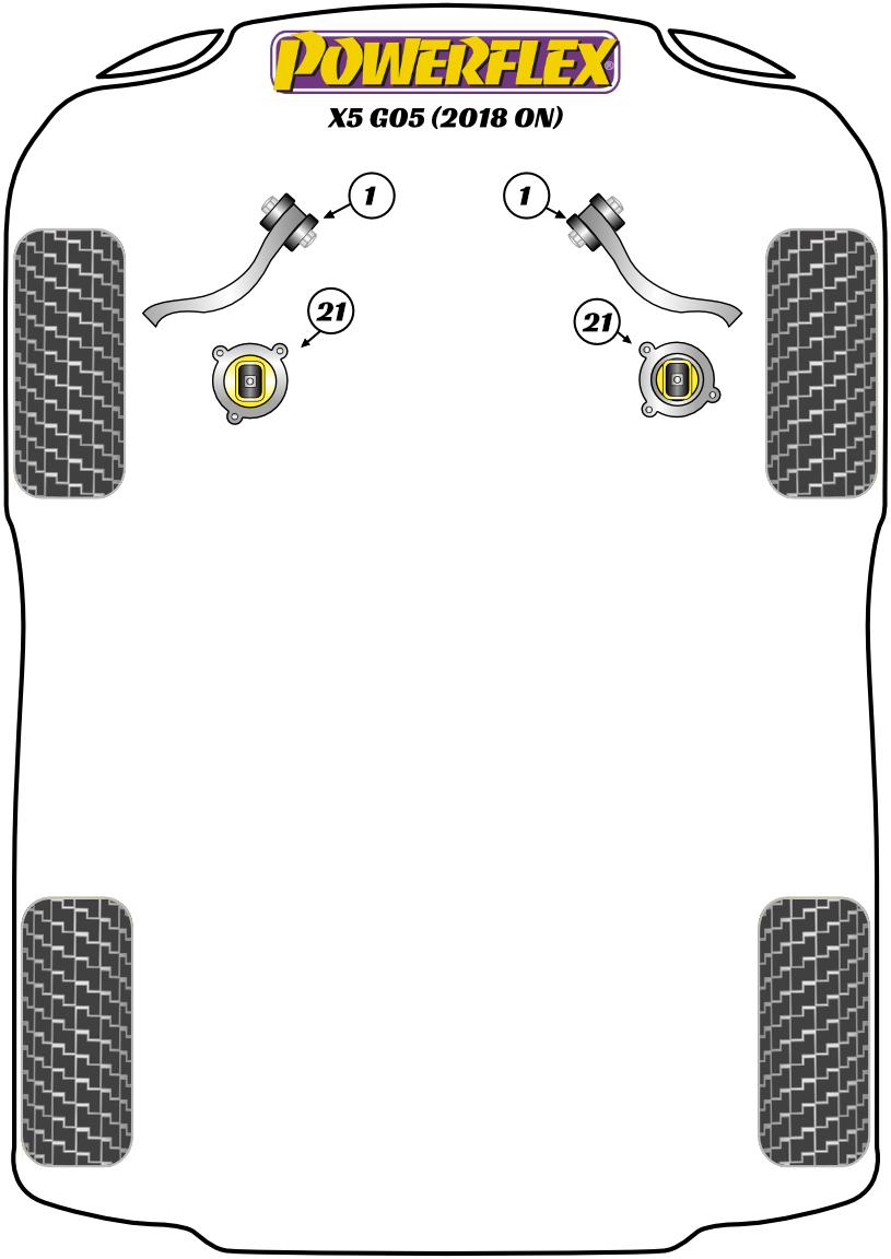 Front Radius Arm Bush X Series, road