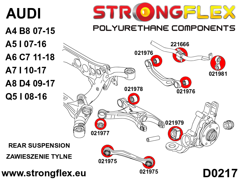 021975A: Rear suspension – front arm bush SPORT