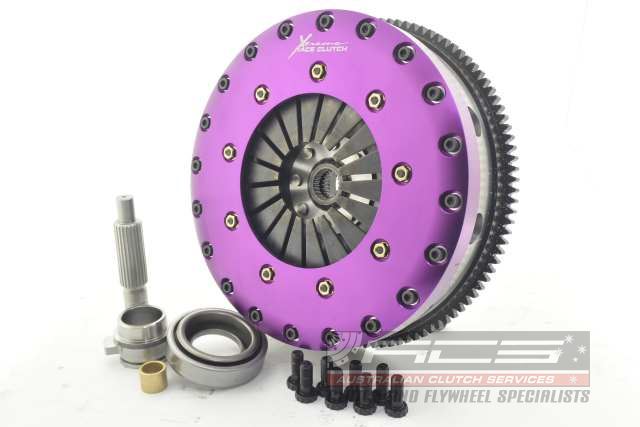 Xtreme Performance - 230mm Carbon Twin Plate Clutch Kit Incl Flywheel 1670Nm 180SX coupe (S13) 2.0